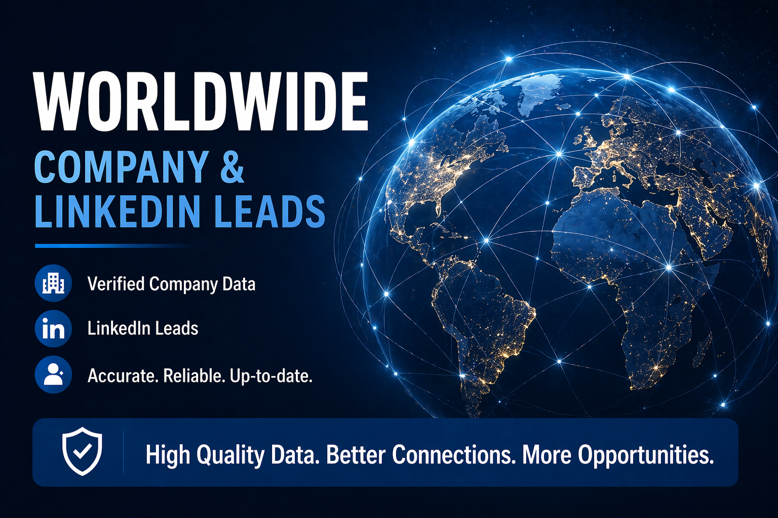World Companies & LinkedIn Database - $249
